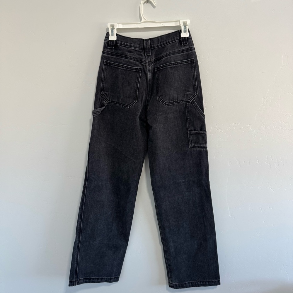 Brandy Melville Black Cargo Straight Leg Size Small - Picture 2 of 5